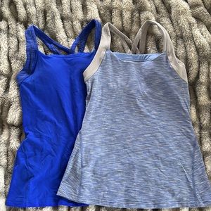 Bundle of 2 Sports Bra Tops with Back Pocket